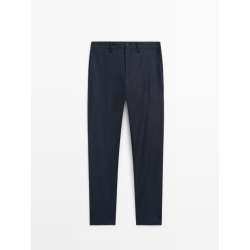 Pantalones rectos de punto