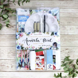 Set aquarel·la floral