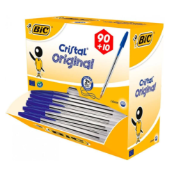 Bolígrafs Bic Vidre blau
