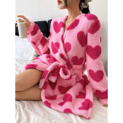 Bata invierno con estampado...