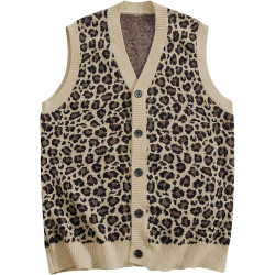 Chaleco de punto, estampado...