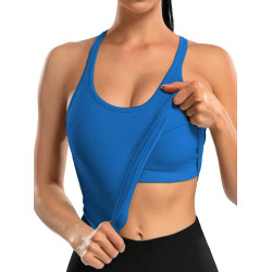 Top deportivo azul