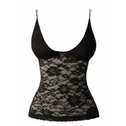 Top de tirantes negro